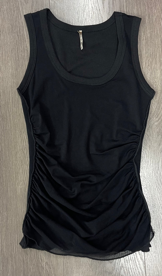 Sage Double Layer Ruched Tank