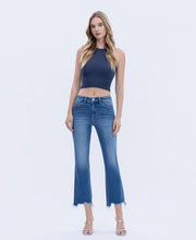 Devi High Rise Kick Crop Flare Jeans