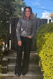 Eton Cable Knit Crystal Cardigan