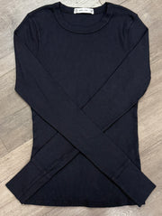 Long Sleeve Ribbed Crew