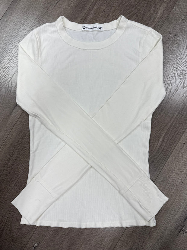 Long Sleeve Ribbed Crew