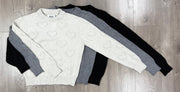 Heart Stitch Crewneck Sweater