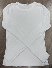 Long Sleeve Ribbed Crew