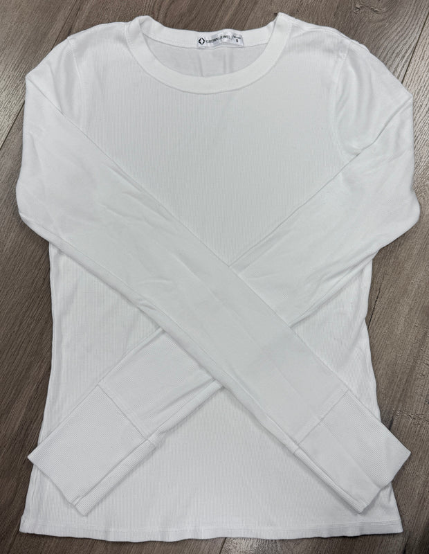 Long Sleeve Ribbed Crew