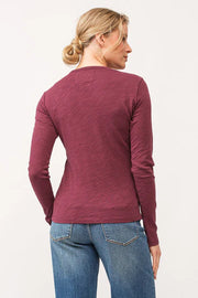 Nona Slub Long Sleeve Crew Neck Tee