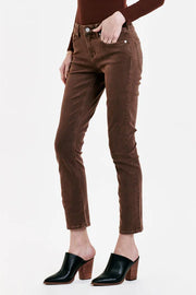 Blair Rootbeer Mid Rise Straight Ankle Jean