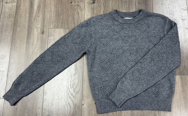 Heart Stitch Crewneck Sweater