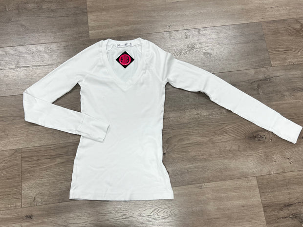 Long Sleeve Raglan V Neck