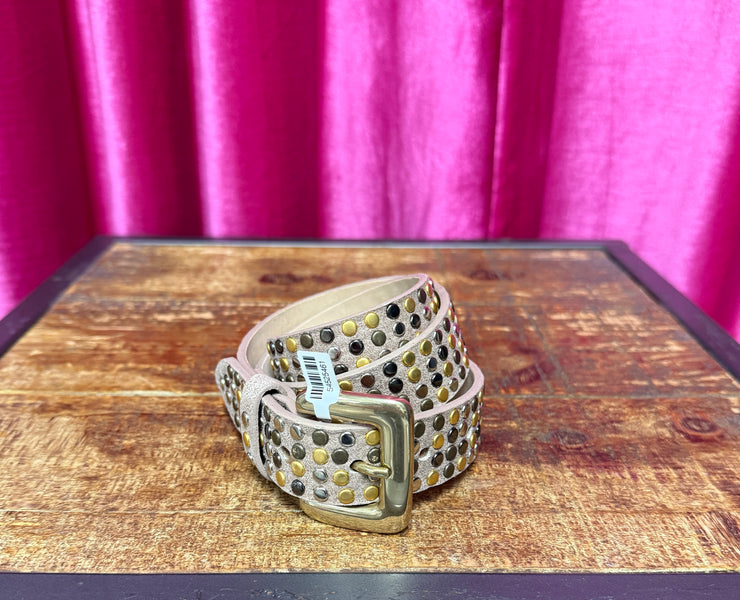 Lil' Taupe Studded Leather Streets Ahead Belt