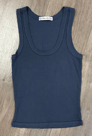 Cropped Scoop Neck Tank
