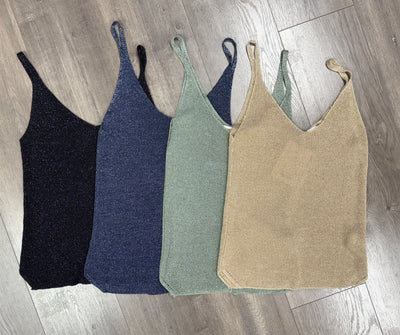 Metallic Cami Sweater