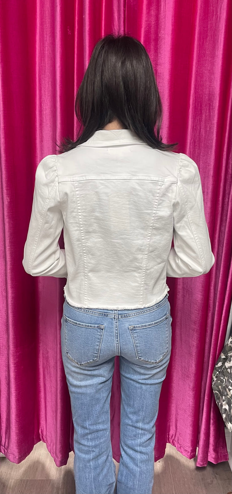 Rosewood White Denim Jacket