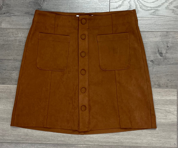 Quincy Faux Suede Skirt