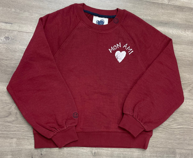 Madz Mon Ami with Heart Sweatshirt