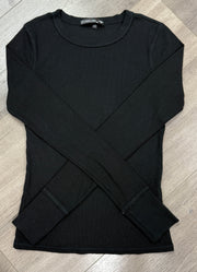 Long Sleeve Ribbed Crew
