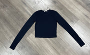 Luxx Long Sleeve Cropped Crew Neck