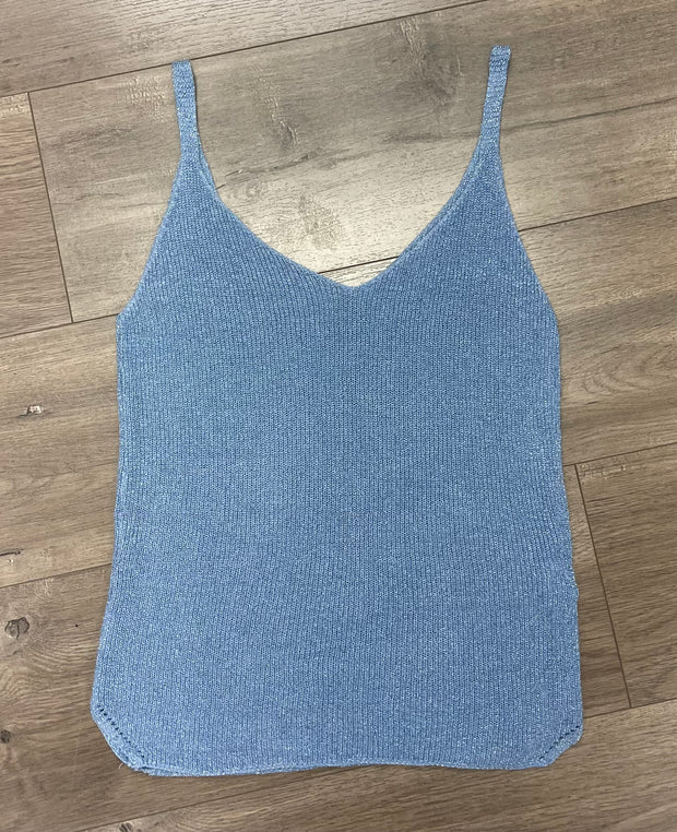 Metallic Cami Sweater