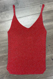 Metallic Cami Sweater