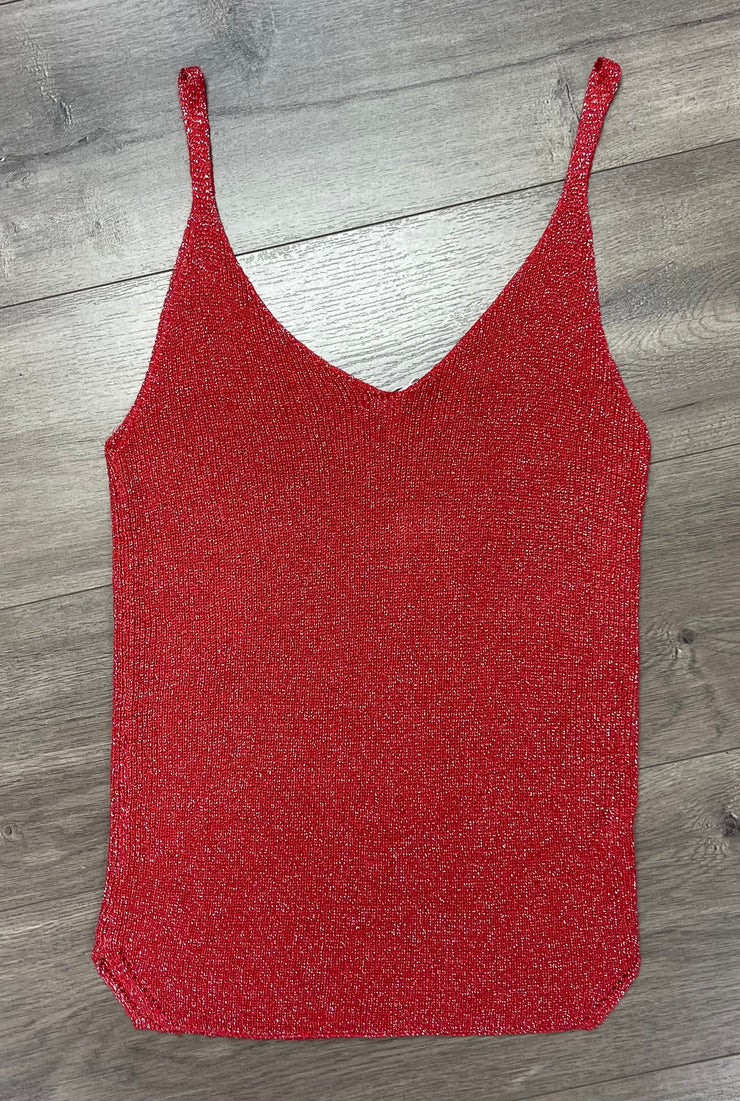 Metallic Cami Sweater