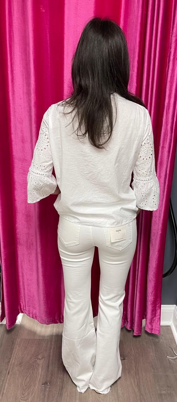 Jodi Embroidered Long Sleeve Top
