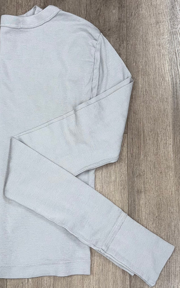 Luxx Long Sleeve Cropped Crew Neck