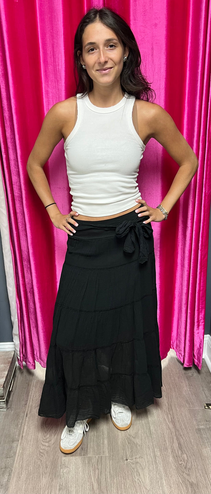 Island Tiered Maxi Skirt