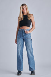 Cargo High Rise Wide Leg Jeans