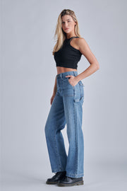 Cargo High Rise Wide Leg Jeans