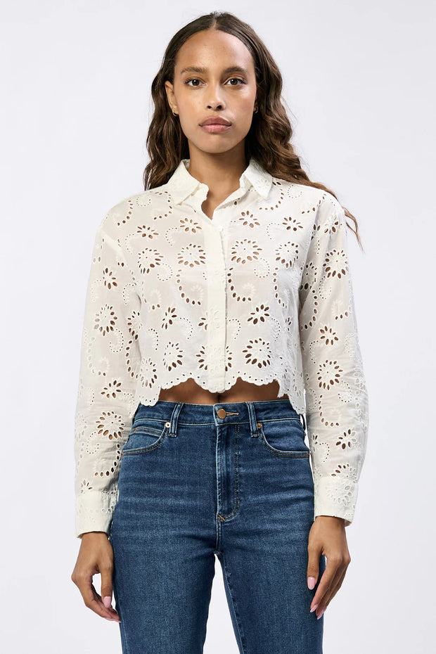 Kerr Eyelet Button Down Shirt