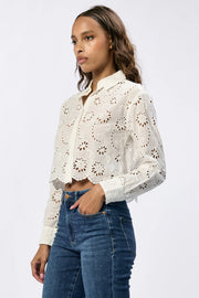 Kerr Eyelet Button Down Shirt