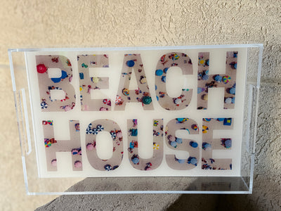 11x17 BEACH HOUSE Umbrella Tray