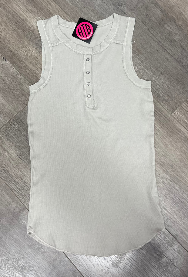 Henley Crew Tank