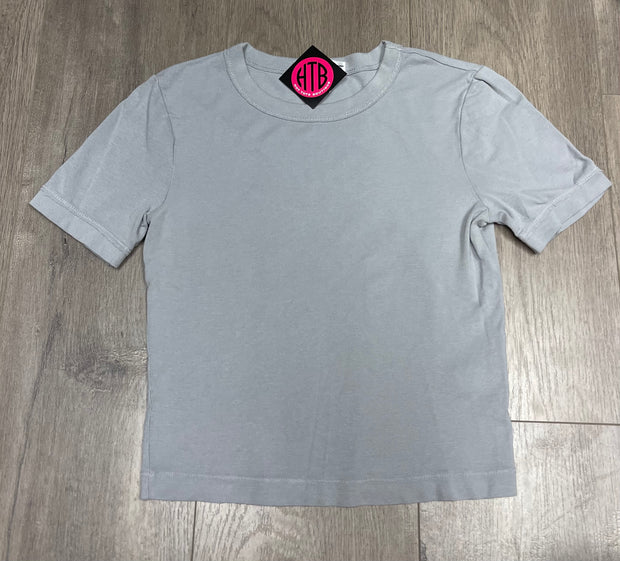 Luxx Cropped Crew Neck Short Sleeve Tee