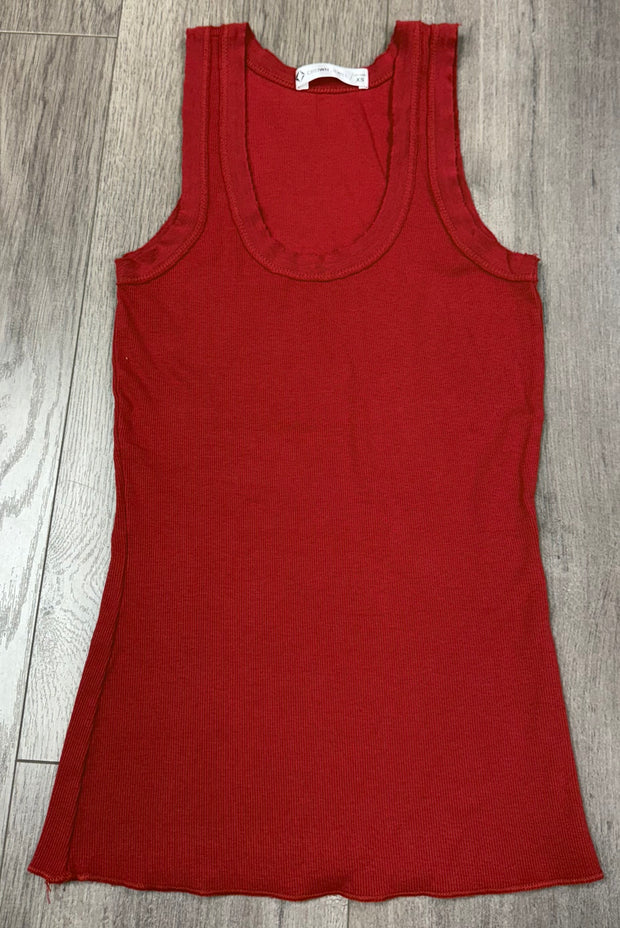 Short Scoop Neck Tank