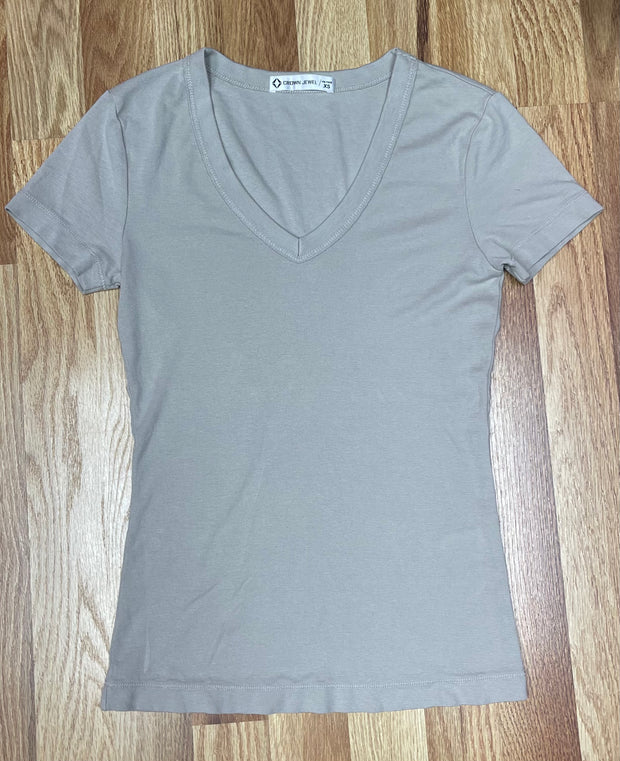 Luxx Short Sleeve V Neck Tee