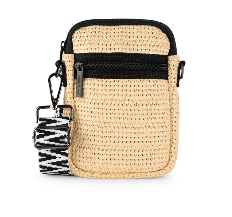 Casey Raffia Crossbody/Cell Bag