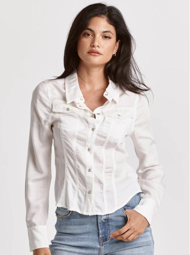 Uma Soft Denim Long Sleeve Shirt