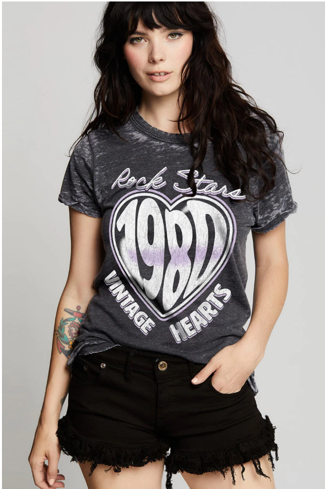 Rock Stars Vintage Hearts Tee