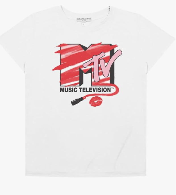 Sub_Urban MTV Lipstick Crop Tee