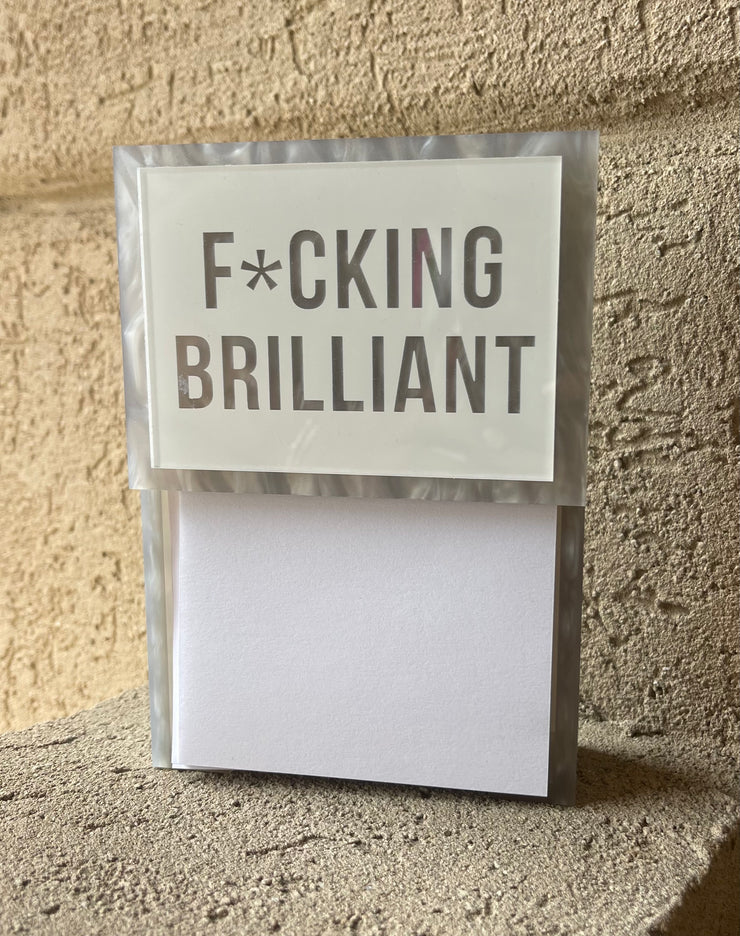 Acrylic Note Pad with Paper