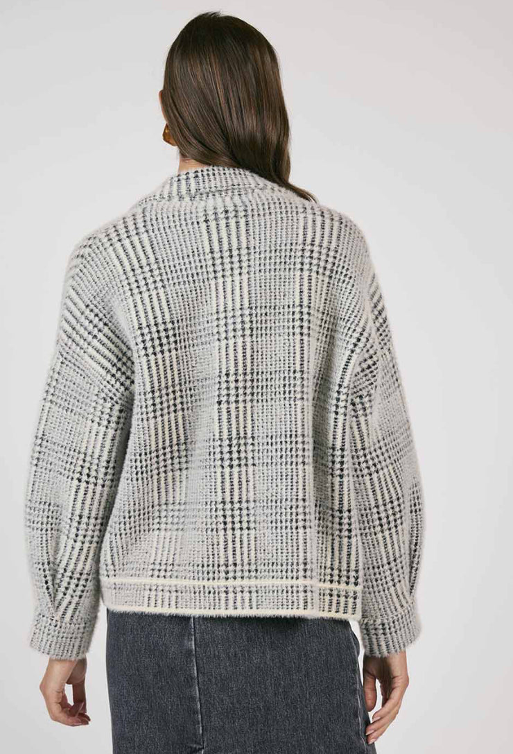 Layla Plaid Sweater Jacket