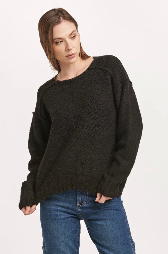 Jessica Exposed Seam Sweater