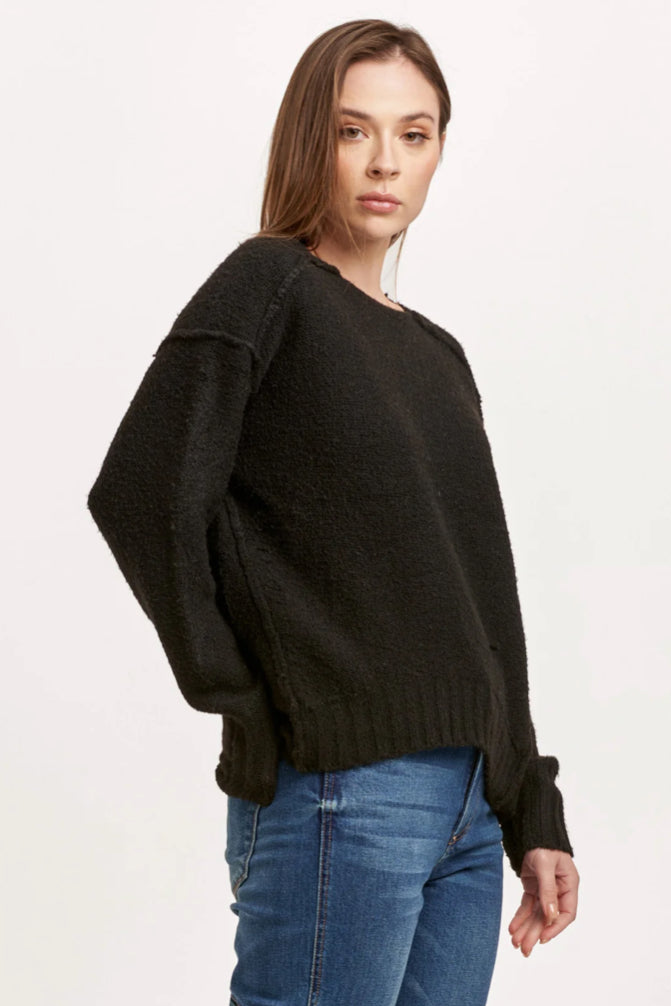 Jessica Exposed Seam Sweater