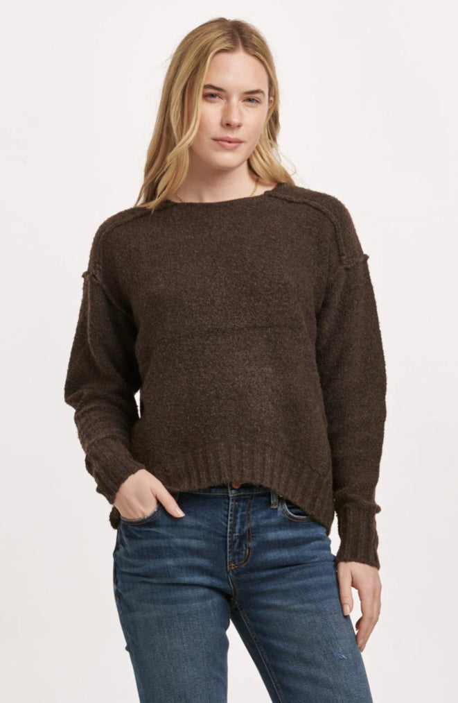 Jessica Exposed Seam Sweater