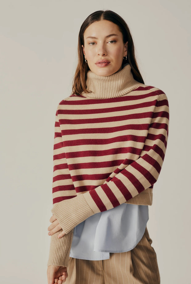 Penny Striped Turtleneck Sweater