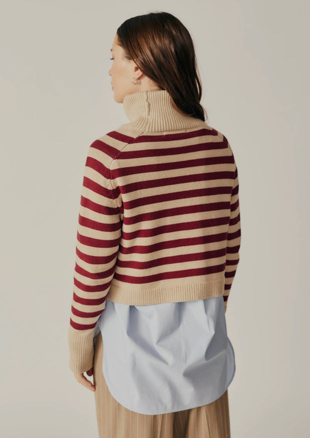 Penny Striped Turtleneck Sweater