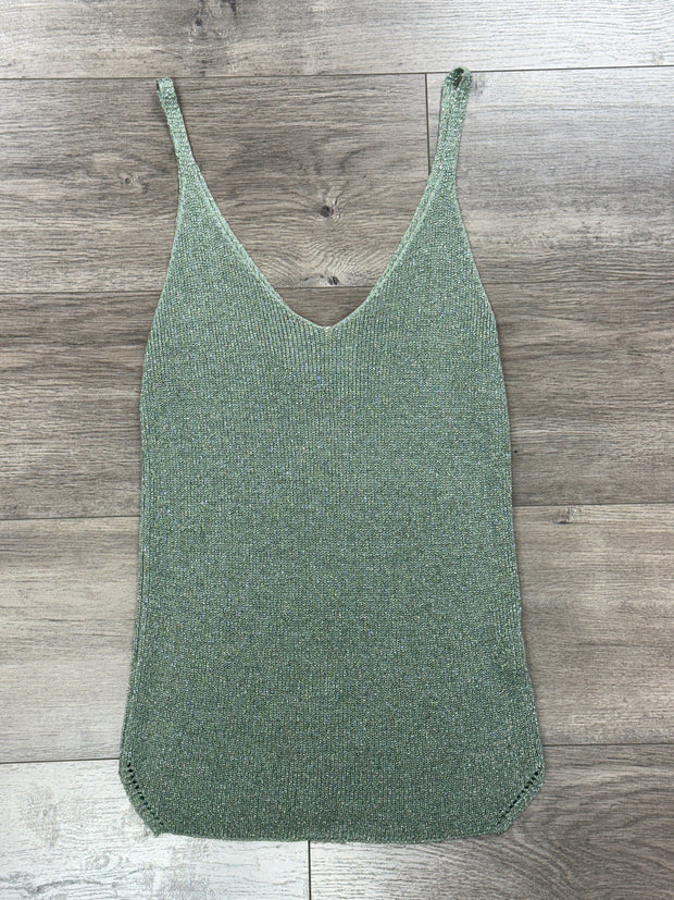 Metallic Cami Sweater