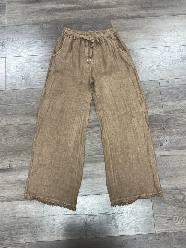 Sofia Linen Wide Leg Pant