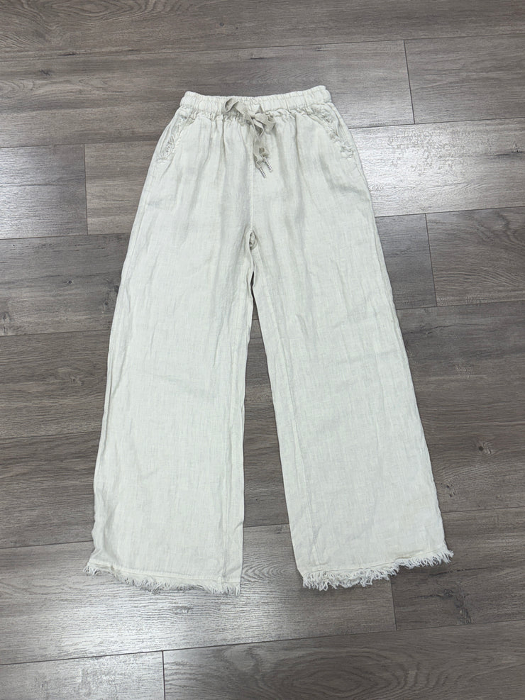 Sofia Linen Wide Leg Pant