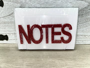 Note Holder with Paper